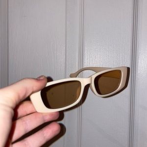 VINTAGE beige and brown sunglasses